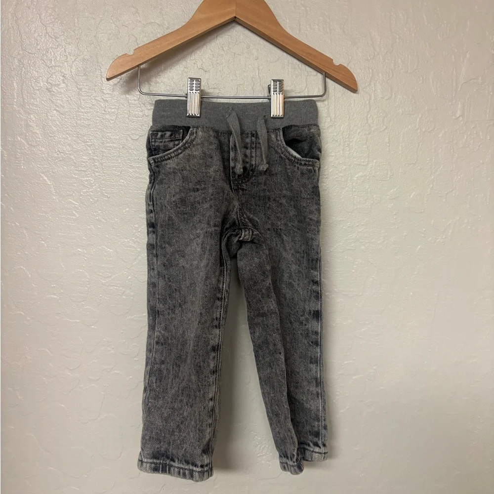 $12‎ ADD ON baby gap acid washed black jeans 2Y Zara Hanna Andersson Baby Gap